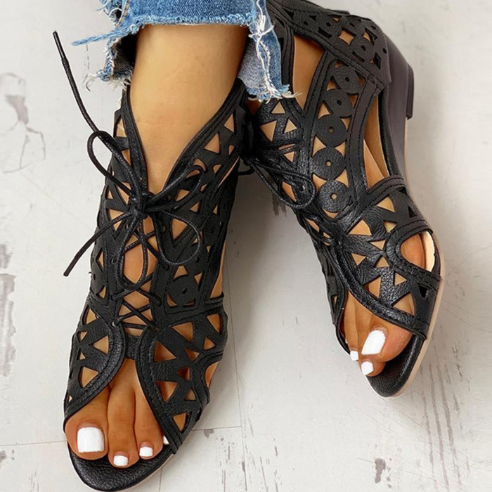 Luna Lace Sandalen – Elegantie en Comfort voor Zomerse Dagen