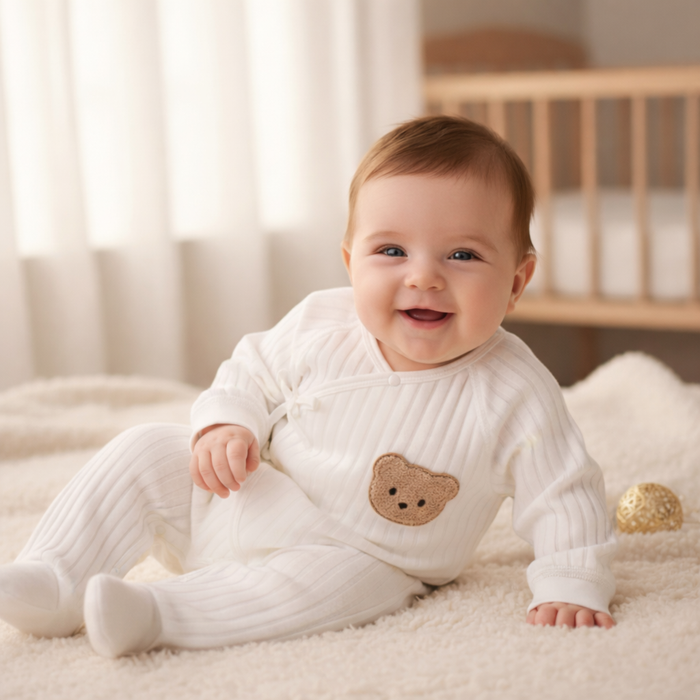 Schattige Baby Romper – Comfortabel en Ademend voor Herfst en Winter