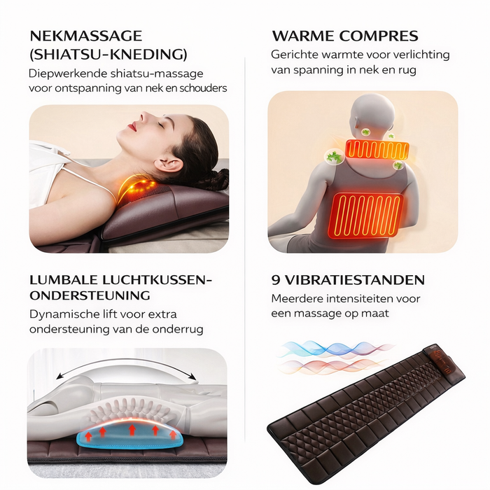 Matelas de Massage avec Massage Corporel Complet – Confort et Détente en Un Seul Produit