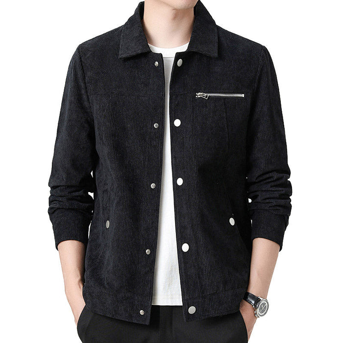 Moderne Corduroy Coach Jacket – Stijlvolle Laag voor Mannen