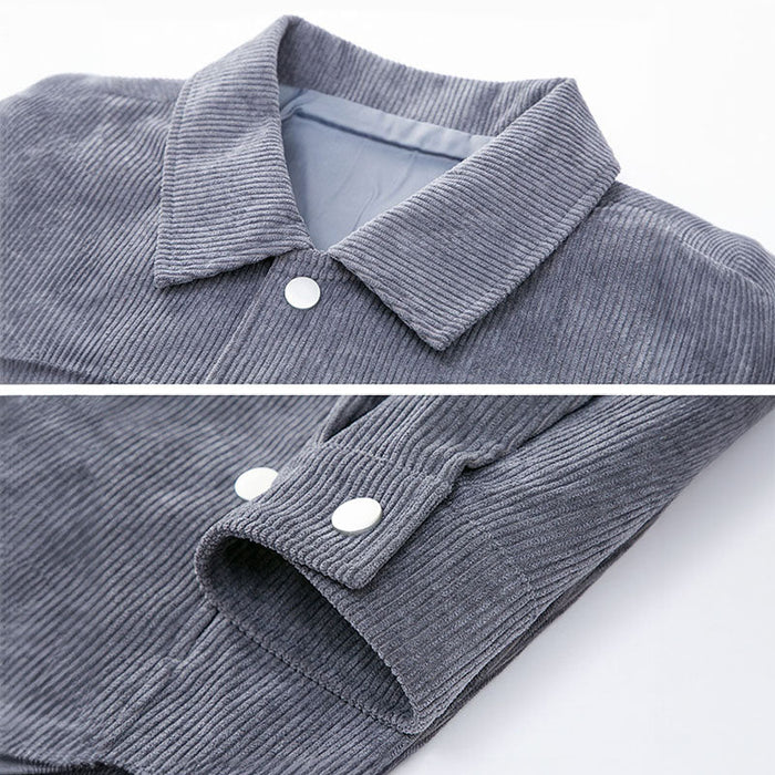 Moderne Corduroy Coach Jacket – Stijlvolle Laag voor Mannen