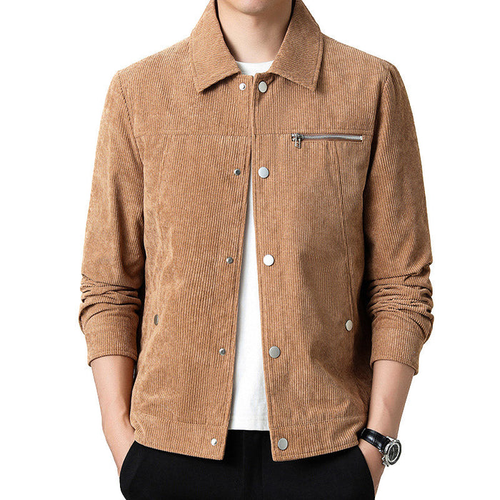 Moderne Corduroy Coach Jacket – Stijlvolle Laag voor Mannen