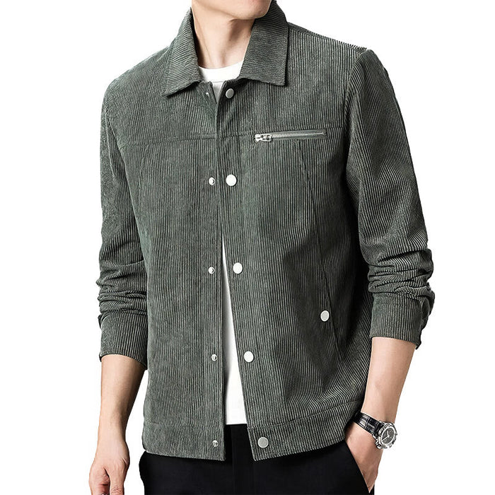 Moderne Corduroy Coach Jacket – Stijlvolle Laag voor Mannen