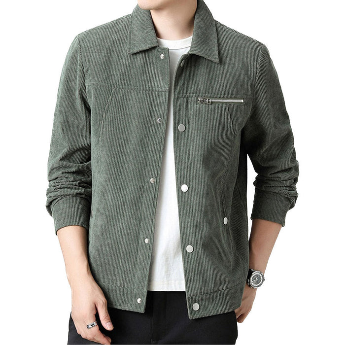 Moderne Corduroy Coach Jacket – Stijlvolle Laag voor Mannen