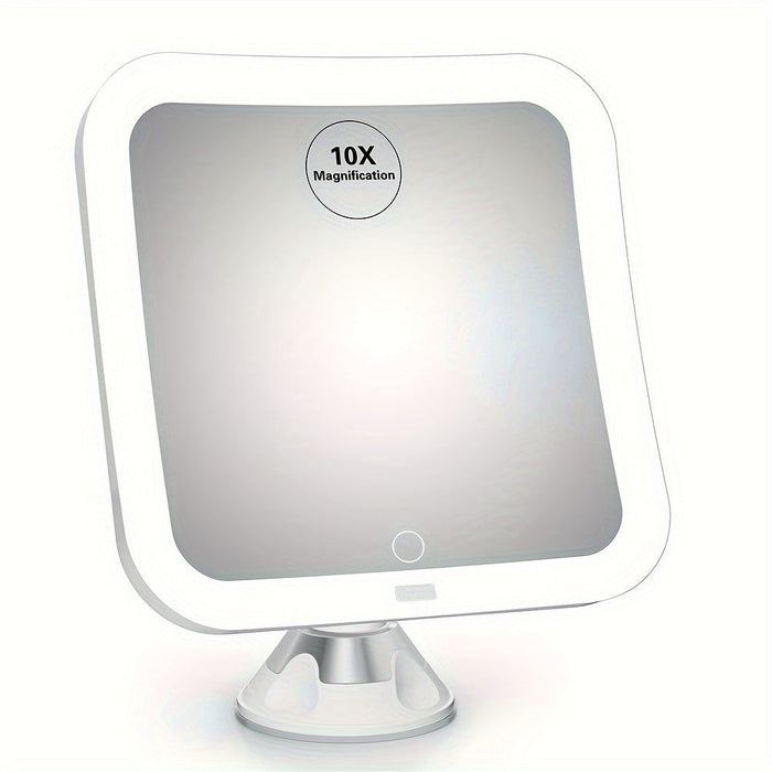 Specchio Make-up LED LumiView 10x – Luminoso, Ingrandente e Facile da Usare