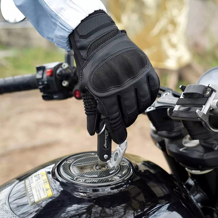 AirFlex Motorhandschoenen – Ademend PU-Leder voor Comfort en Veiligheid