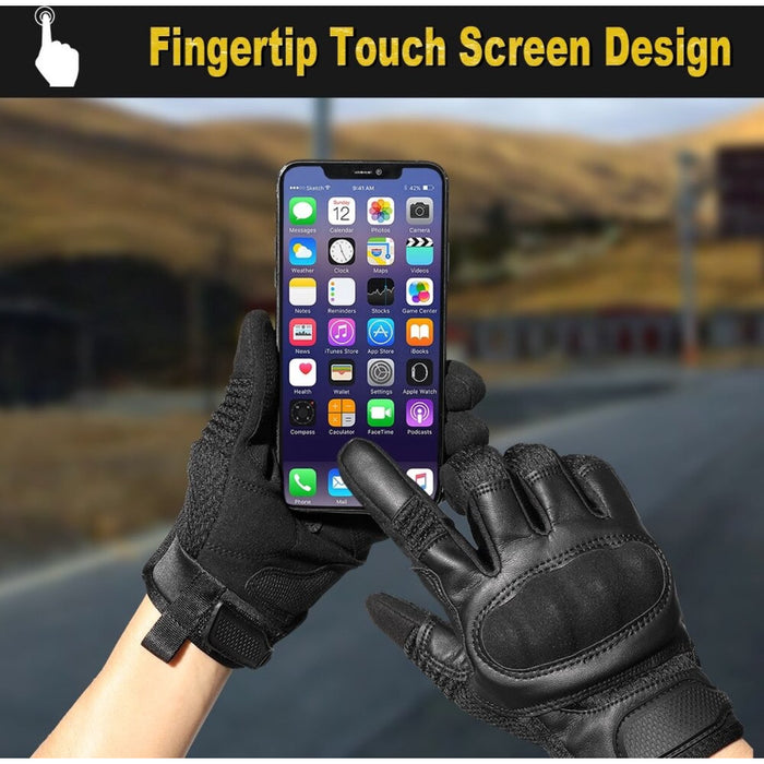 AirFlex Motorhandschoenen – Ademend PU-Leder voor Comfort en Veiligheid