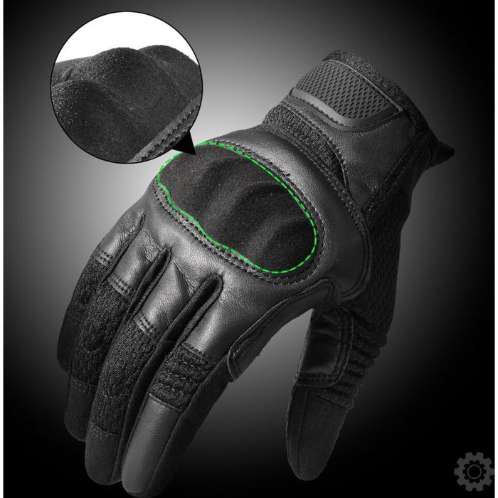 AirFlex Motorhandschoenen – Ademend PU-Leder voor Comfort en Veiligheid