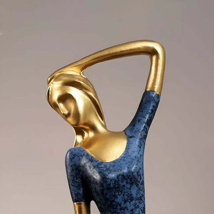 Abstrakte Kvindeskulpturer i Cirkel til Moderne Indretningsdekoration