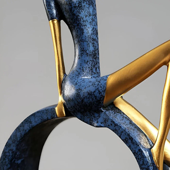 Abstrakte Kvindeskulpturer i Cirkel til Moderne Indretningsdekoration