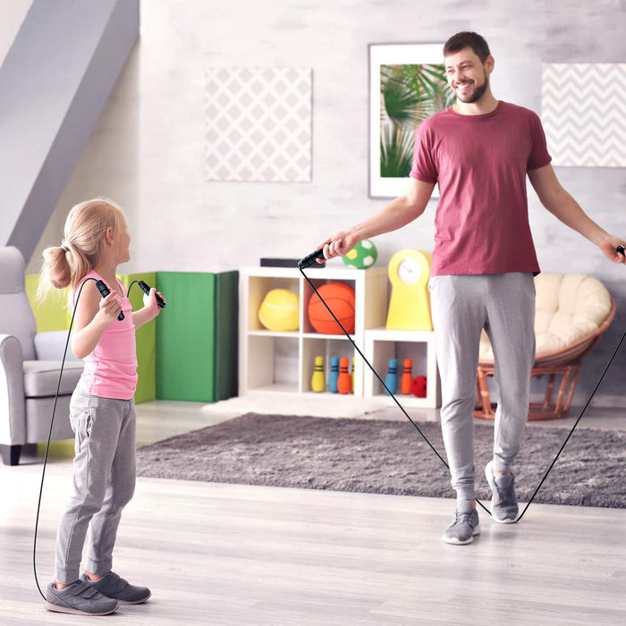 PowerFit Verstelbaar Springtouw – Duurzaam en Comfortabel Trainen