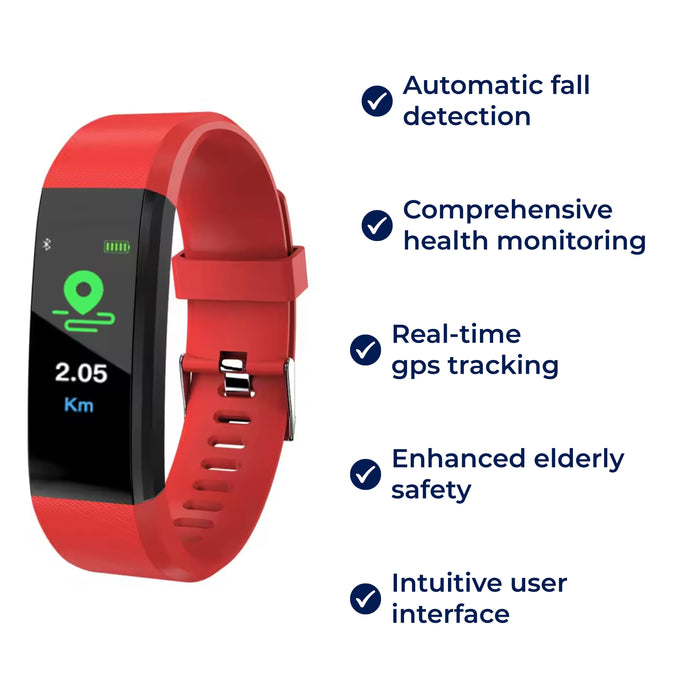 SafeTrack Senioren Horloge – Zorgeloos en Verbonden