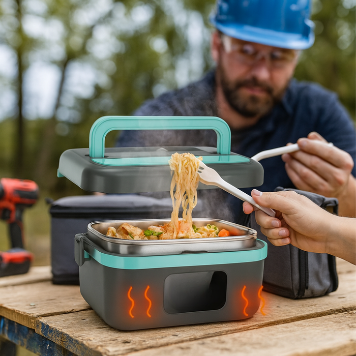 Elektrische Lunchbox met Accu – Warm Eten Onderweg en op Werk