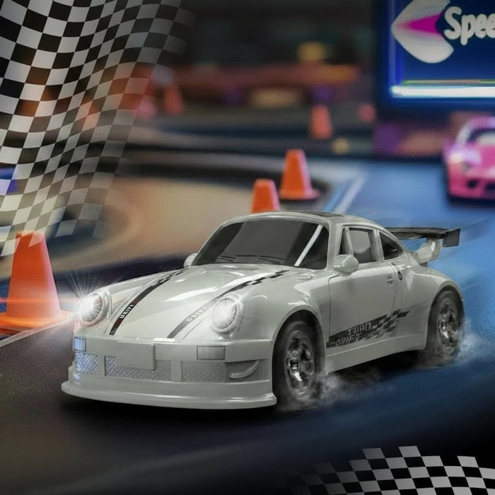 Mini RC Drift -auto kauko-ohjauksella ja LED-ajovaloilla