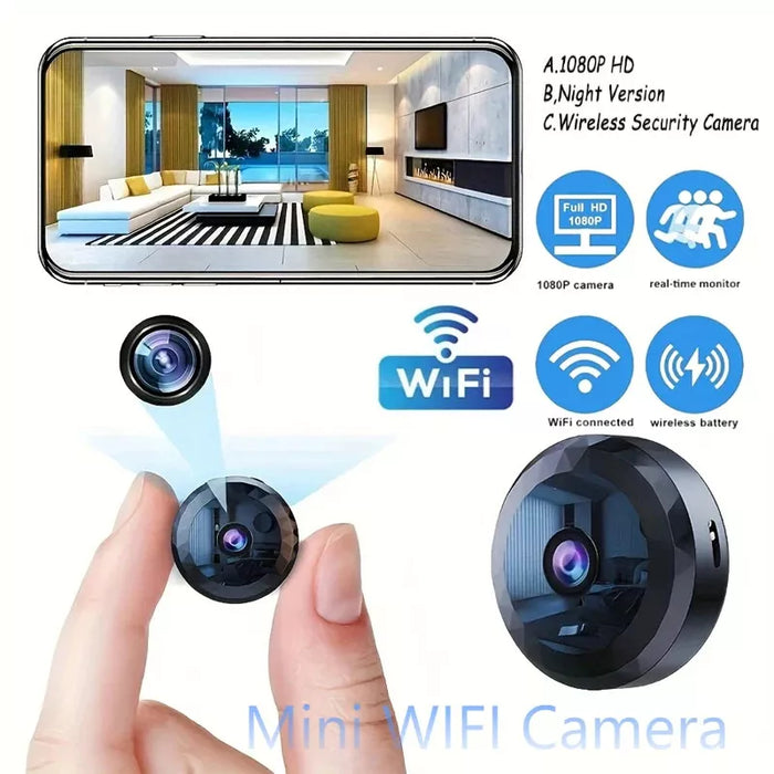 Magnetische Mini WiFi Camera – Discreet en Betrouwbaar voor Dag en Nacht