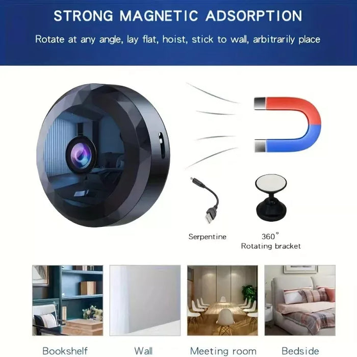Magnetische Mini WiFi Camera – Discreet en Betrouwbaar voor Dag en Nacht