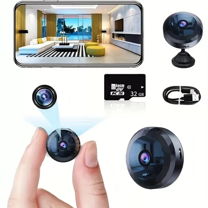 Magnetische Mini WiFi Camera – Discreet en Betrouwbaar voor Dag en Nacht