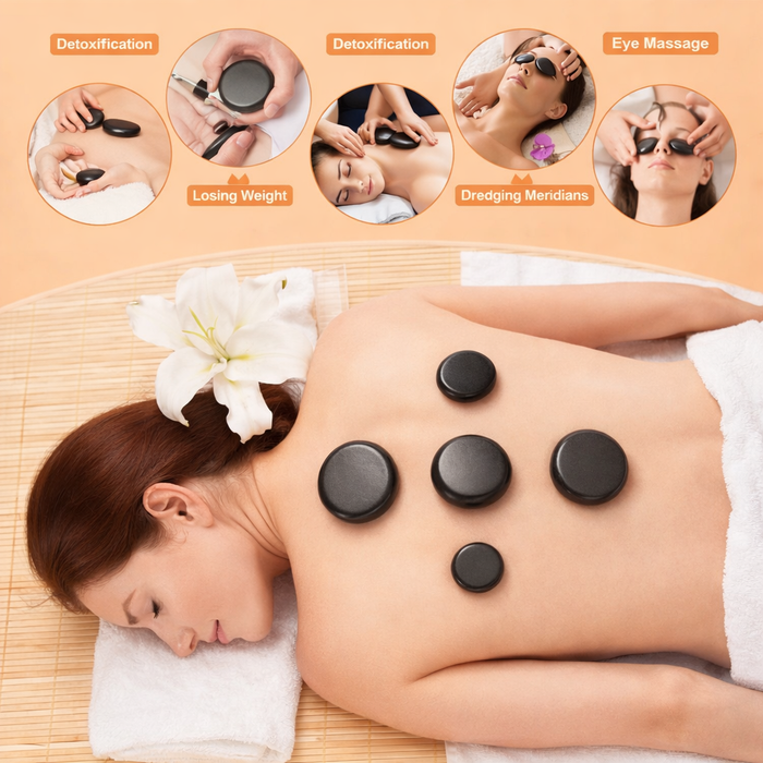 Set Professionale per Massaggio con Pietre Calde – Completo di Riscaldamento