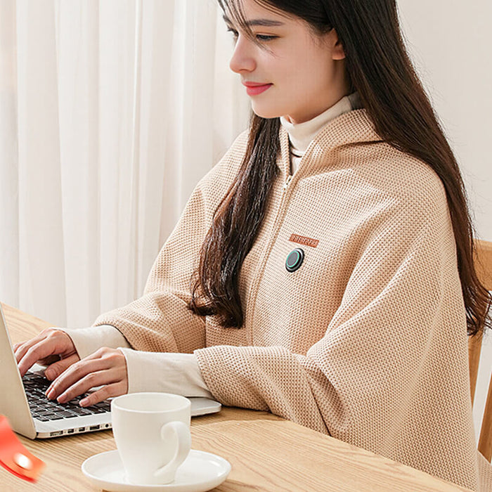 Knusse Verwarmde Sjaal – Altijd Warm & Gezellig