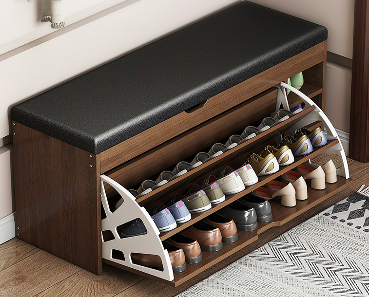 Multifunctionele Schoenenkast met Zitbank – Slim en Ruimtebesparend