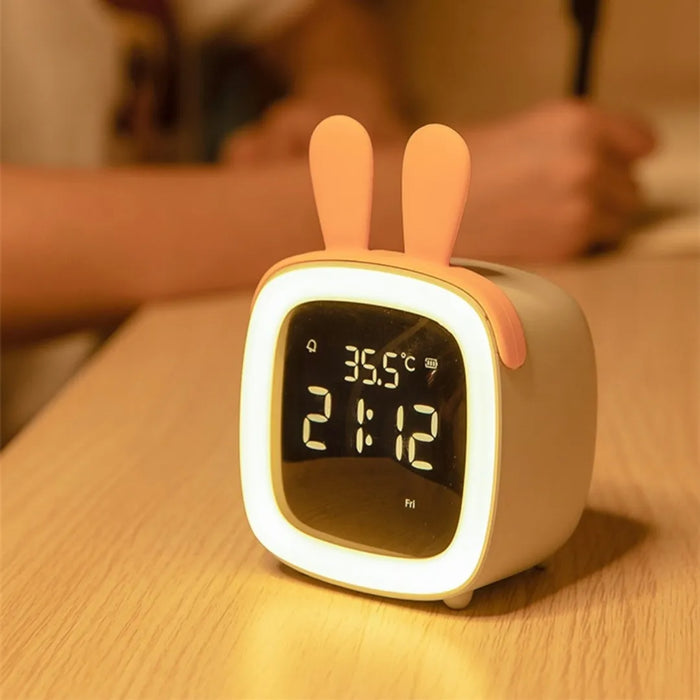 Rendier Kinderwekker met Nachtlamp – Rustig Ontwaken