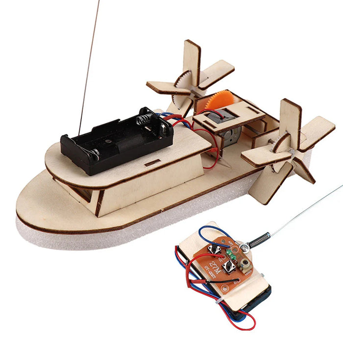 Educatieve Houten DIY Boot – Bouw je Eigen Elektrische Speelboot