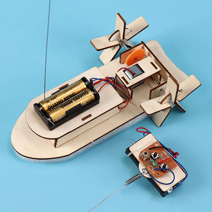 Educatieve Houten DIY Boot – Bouw je Eigen Elektrische Speelboot