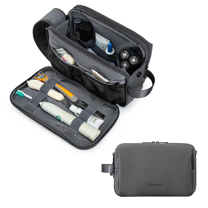 Waterafstotende toilettas met meerdere vakken en ritsen – Praktisch voor reizen
