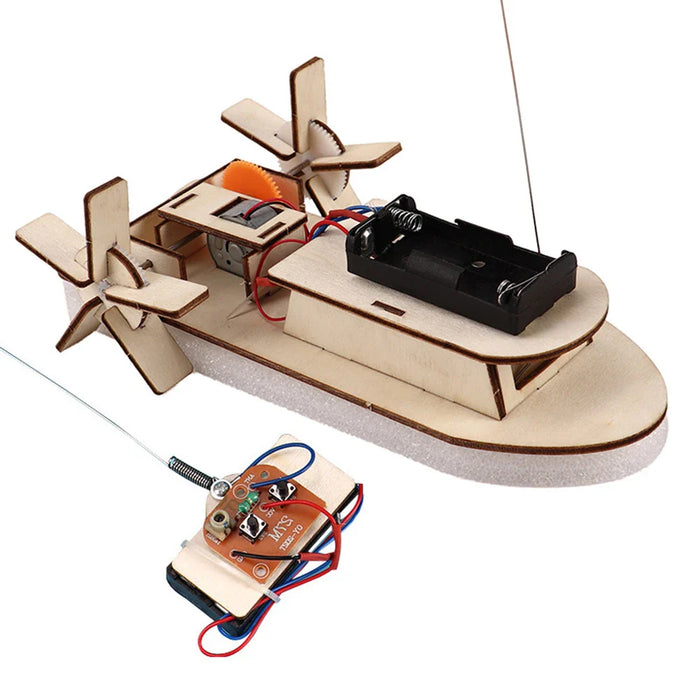 Educatieve Houten DIY Boot – Bouw je Eigen Elektrische Speelboot