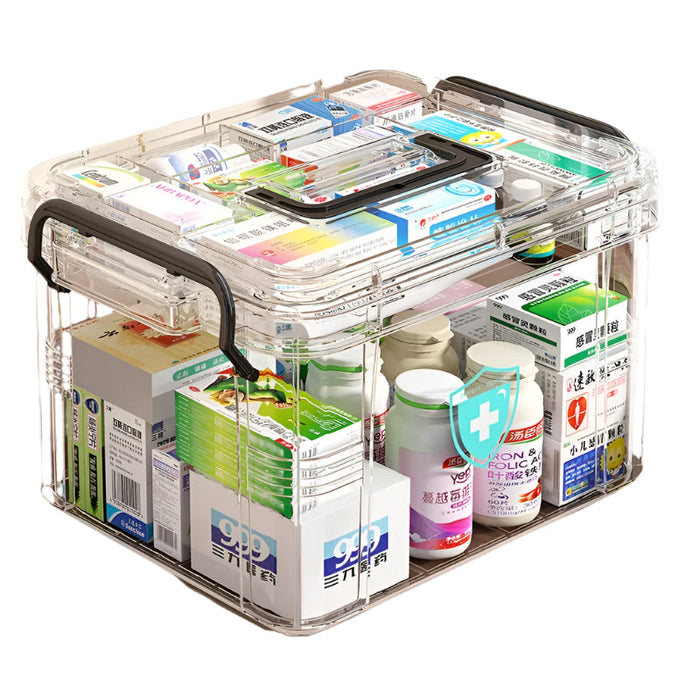 Grote Medicijn Organizer met Meerdere Lagen – Handig en Overzichtelijk