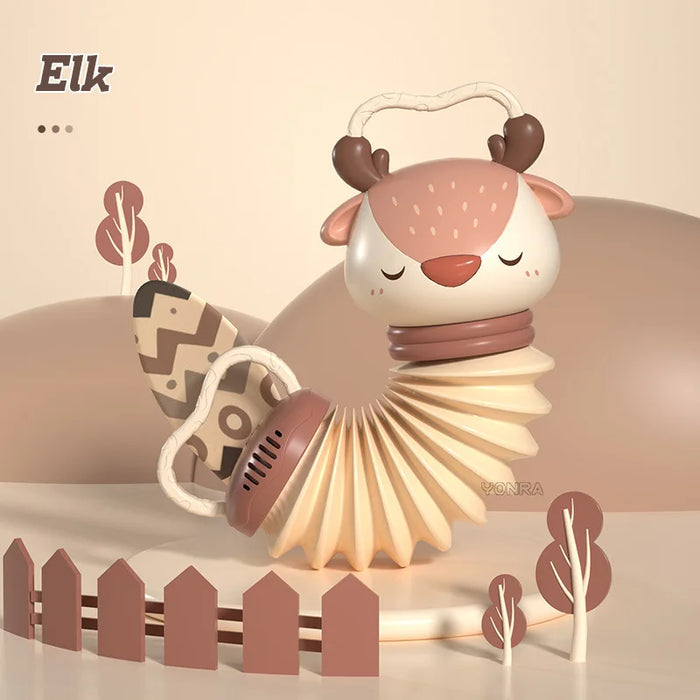 Dierlijke Accordion Rammelaar – Sensorisch Speelplezier voor Baby's