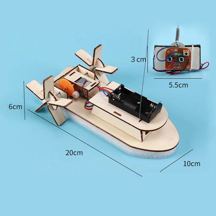 Educatieve Houten DIY Boot – Bouw je Eigen Elektrische Speelboot