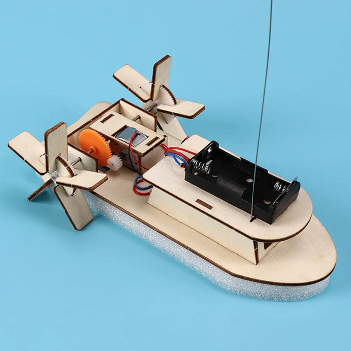 Educatieve Houten DIY Boot – Bouw je Eigen Elektrische Speelboot