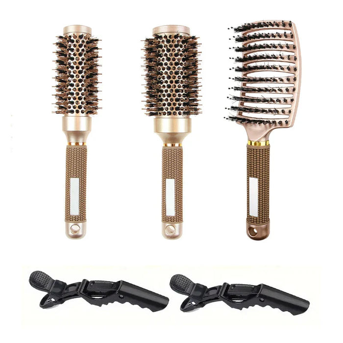 Set Professionale di Spazzole Rotonde per Capelli per Styling con Phon – Ceramica e Anti-Crespo