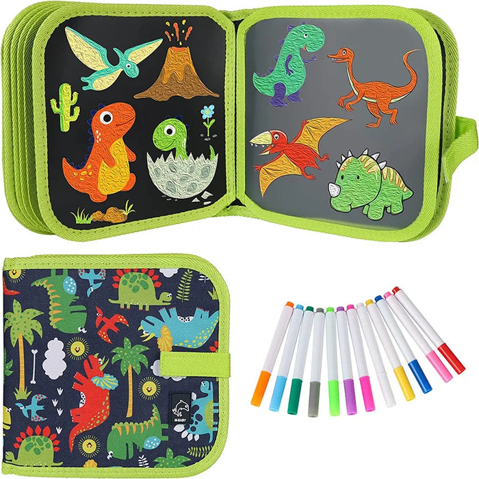 Dino Tekenboek – Herbruikbaar Tekenplezier voor Kinderen