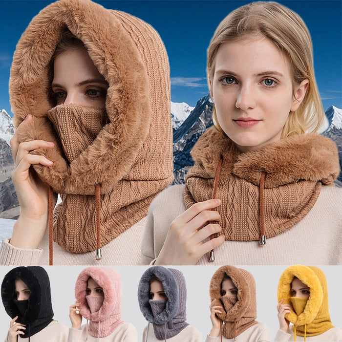 Wintercapuchon met Gezichtsmasker - Warm en Beschermend