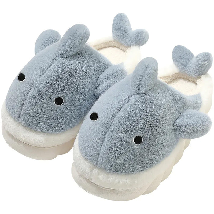 Fluffy Walvis Pantoffels – Knus & Unisex Comfort