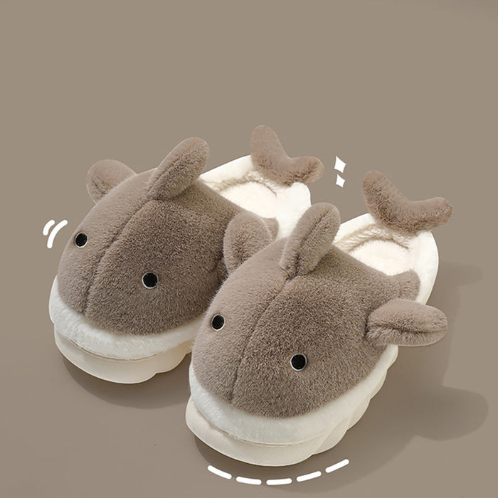 Fluffy Walvis Pantoffels – Knus & Unisex Comfort