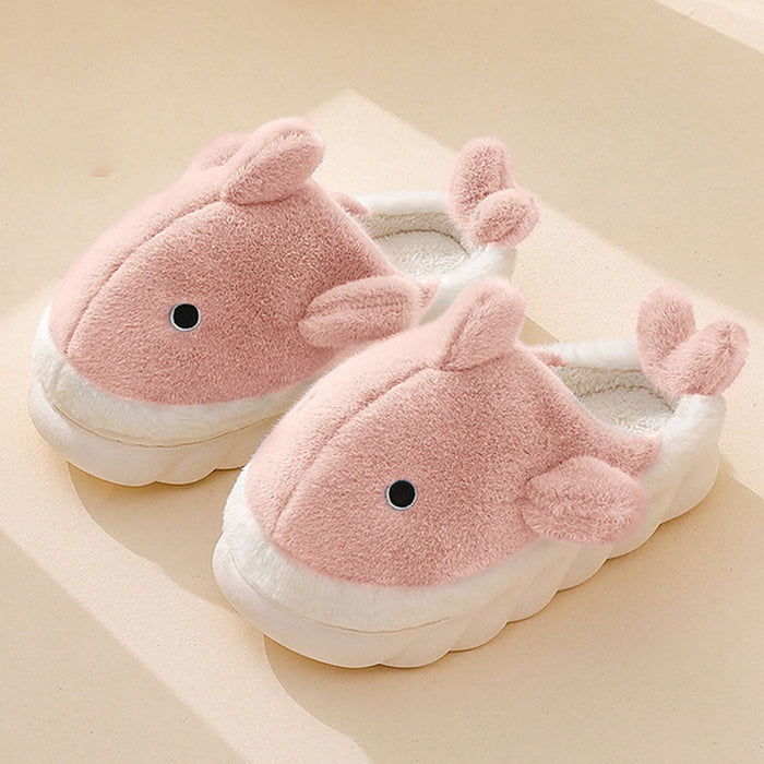 Fluffy Walvis Pantoffels – Knus & Unisex Comfort