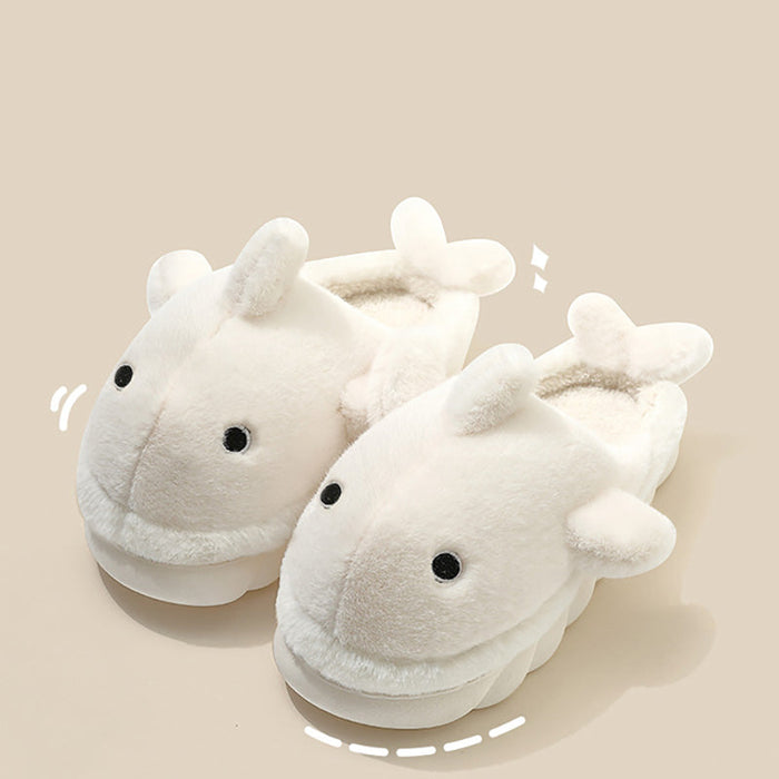 Fluffy Walvis Pantoffels – Knus & Unisex Comfort