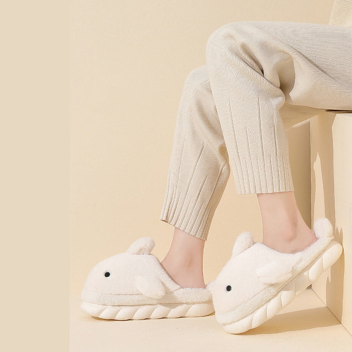Fluffy Walvis Pantoffels – Knus & Unisex Comfort