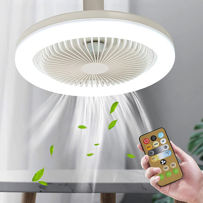 Kattotuuletin LED-lampulla lamppukantaan ja mukavaan viilennykseen