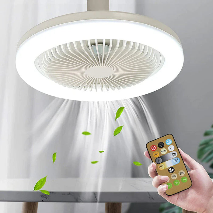 Kattotuuletin LED-lampulla lamppukantaan ja mukavaan viilennykseen