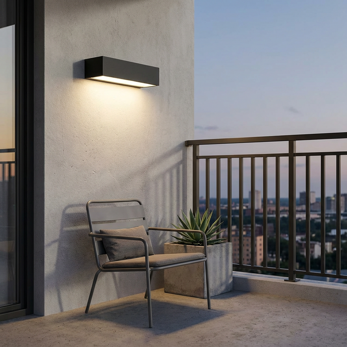 Lampada da Parete Solare LED per Esterni – Lampada Minimalista da Parete con IP65