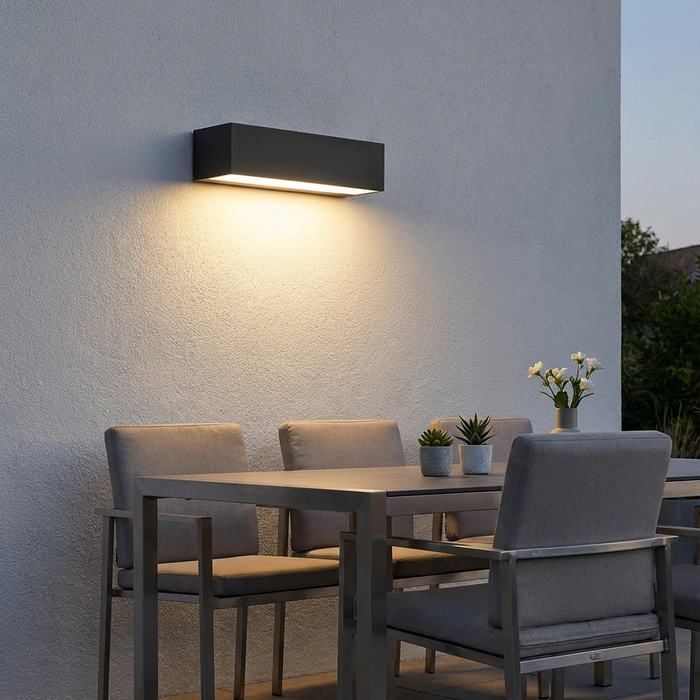 Lampada da Parete Solare LED per Esterni – Lampada Minimalista da Parete con IP65
