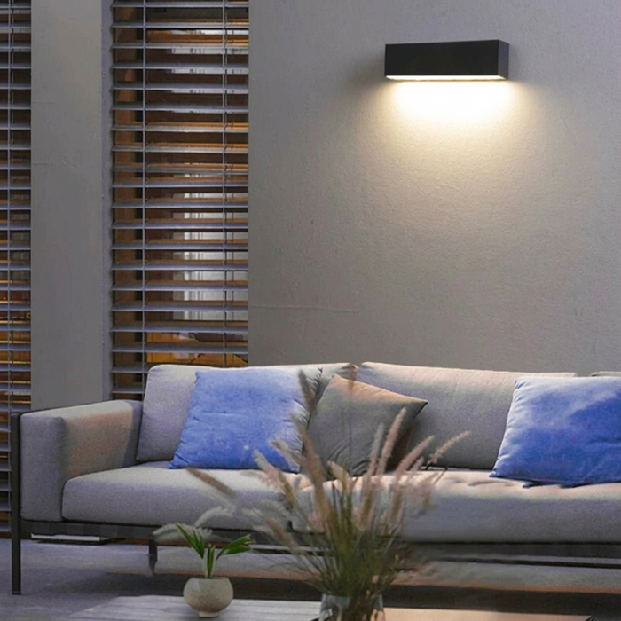 Lampada da Parete Solare LED per Esterni – Lampada Minimalista da Parete con IP65