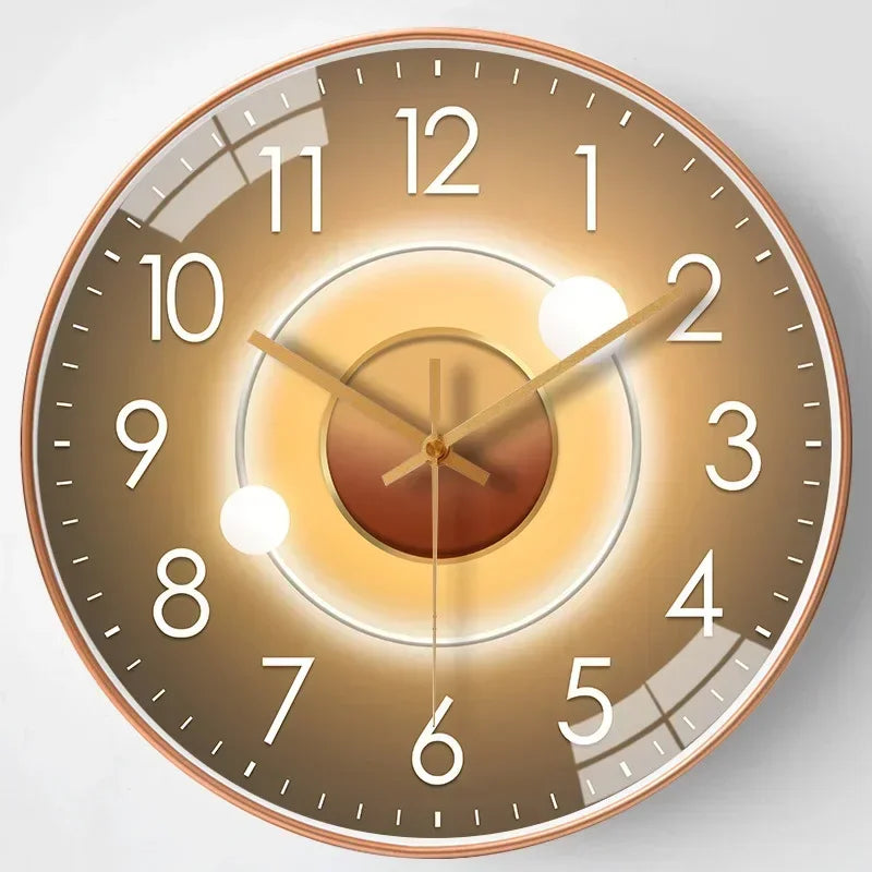 Stille Wandklok met Elegant Design - Geluidsloze Uurwerk voor Slaapkam Stille Wandklok met Elegant Design - Geluidsloze Uurwerk voor Slaapkam