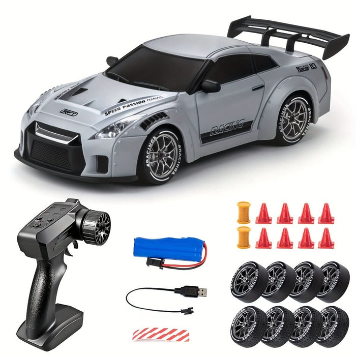 RC Driftbil med 4WD-drivning, LED-hjul och fjärrkontroll