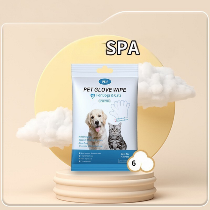 Reinigingsdoekjes in Handschoenvorm voor Huisdieren – Snelle Verzorging Zonder Water