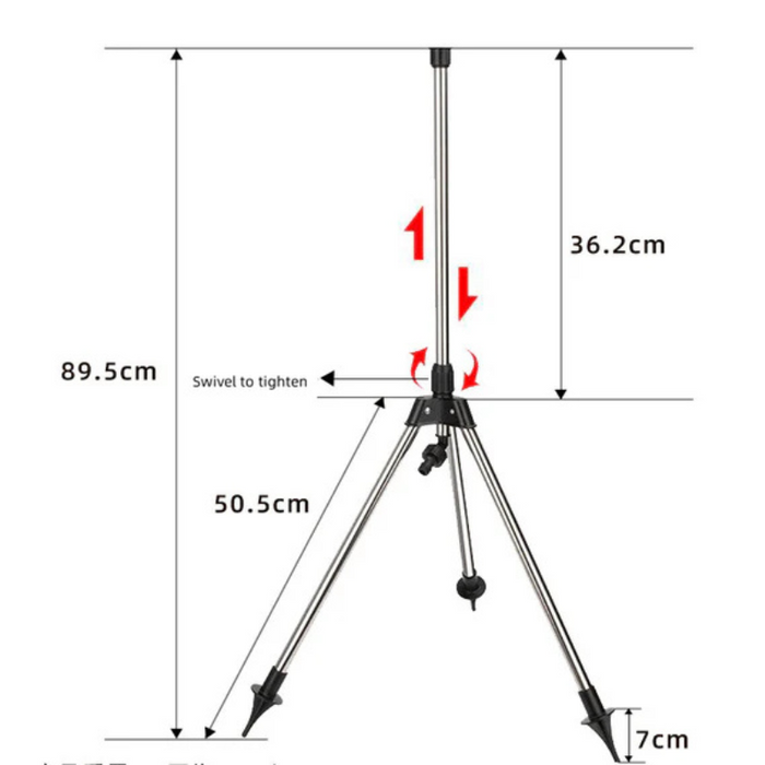 360 Tuinspuiter met Verstelbare Hoek – Efficiënt Bewateringsgereedschap